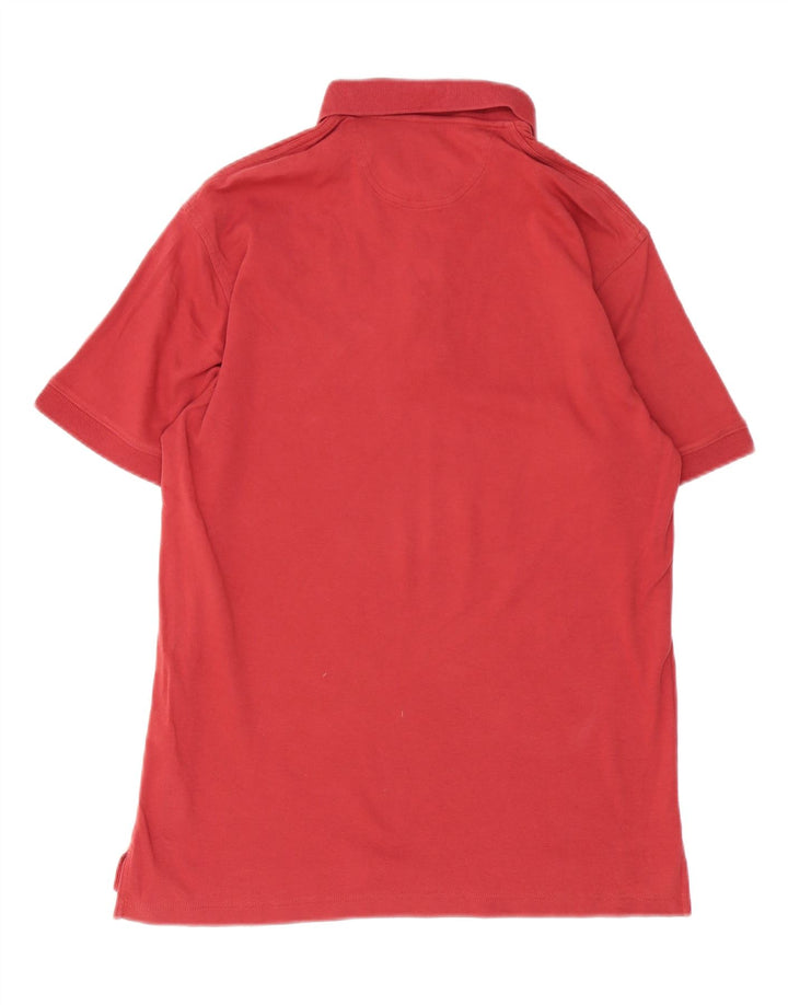 Cămașă polo Eddie Bauer pentru bărbați, bumbac roșu mediu