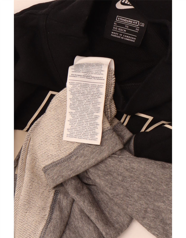 Pulover NIKE pentru fete Crop Standard Fit 13-14 ani XL gri