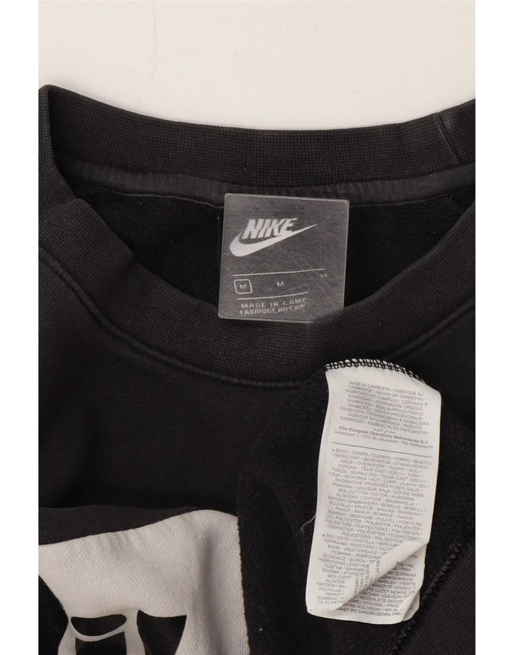 Hanorac grafic pentru bărbați Nike Pulover mediu negru, bumbac color bloc