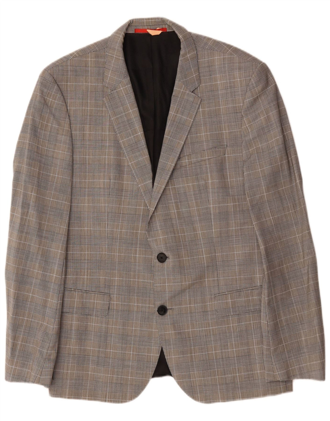 Blazer pentru bărbați Hugo Boss cu 2 nasturi EU 52 XL Lână gri Houndstooth