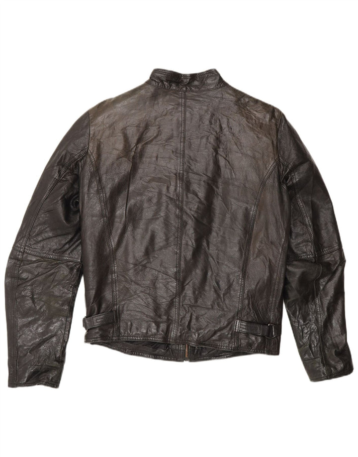 Jachetă din piele pentru femei Rifle Racer Uk 14 Medium Black