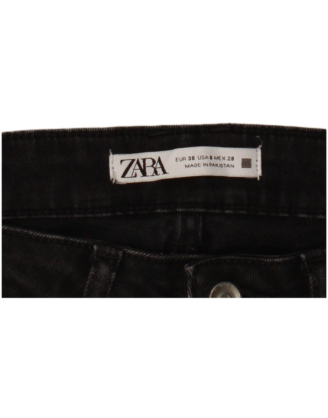 Blugi skinny dama Zara EU 38 Mici W28 L27 Negri