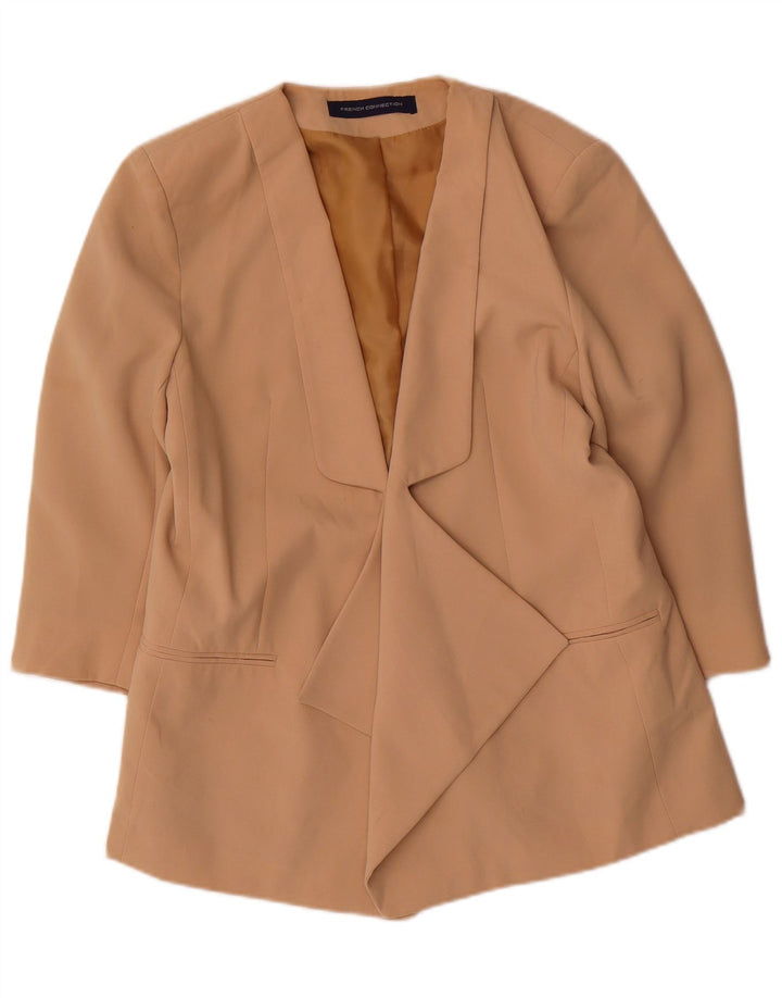 Jachetă blazer pentru femei French Connection cu mâneci 3/4 UK 14 Bej mediu