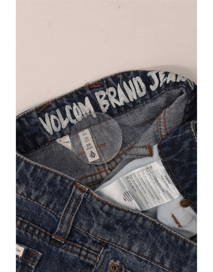 Pantaloni scurți din denim pentru femei Volcom W28, bumbac albastru mediu