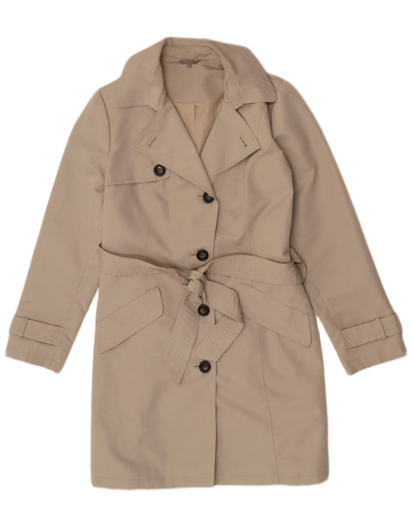 Trenci pentru femei Marks & Spencer UK 12 Medium Bej Poliester Clasic