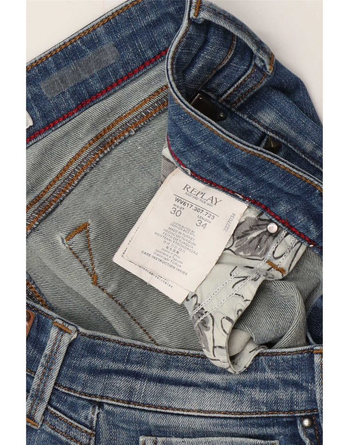 Blugi slim pentru femei Replay L30 L34 Bumbac albastru