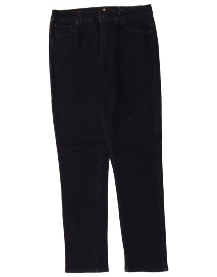 JIGSAW Blugi subțiri pentru femei UK 14 Large W32 L31 Bleumarin