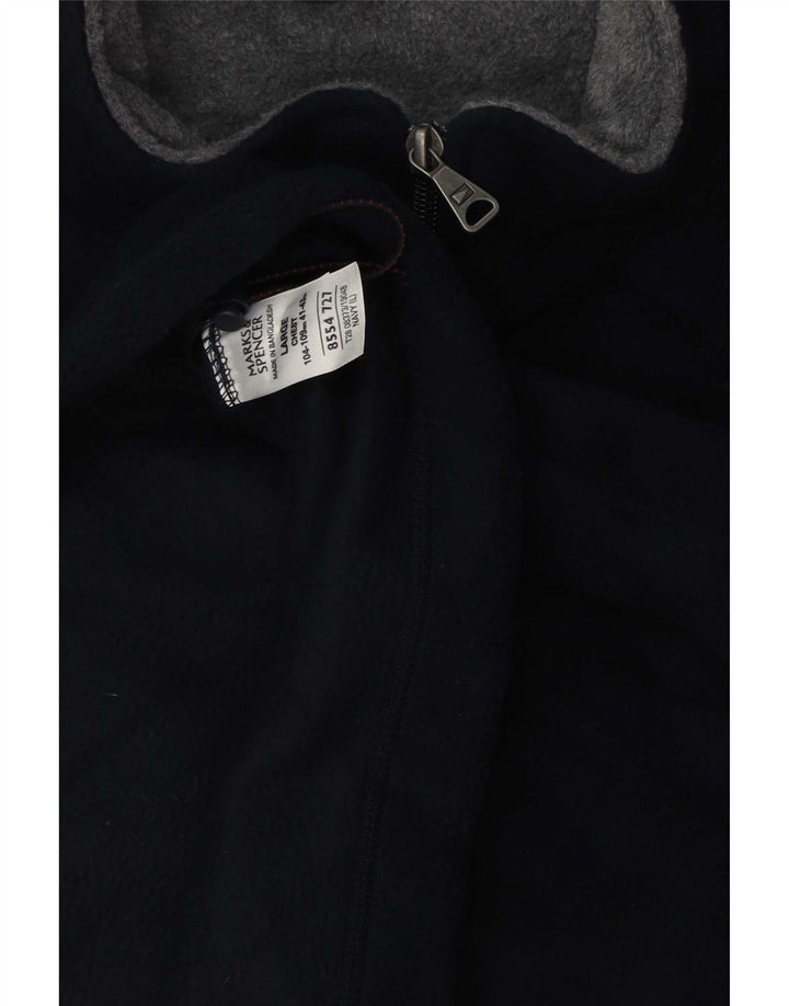 Jachetă fleece pentru bărbați Marks & Spencer UK 40 mare poliester bleumarin