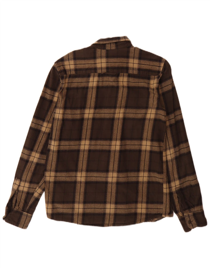 Cămașă de flanel pentru bărbați Dickies, bumbac cu carouri mici, maro