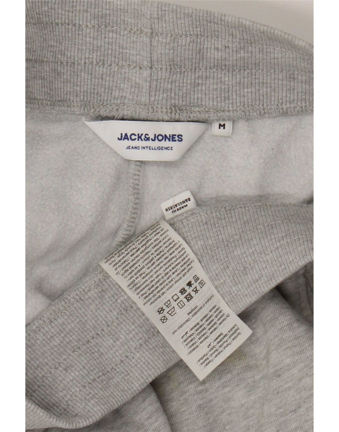 Jack & Jones Pantaloni de trening pentru bărbați Pantaloni de jogging din bumbac cu pete gri mediu
