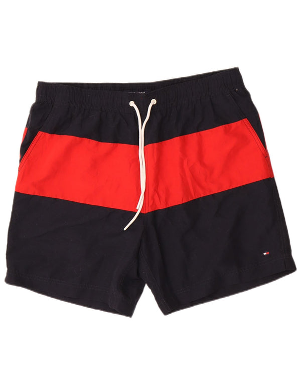 Pantaloni scurți de înot Tommy Hilfiger pentru bărbați, XL, bleumarin, color block