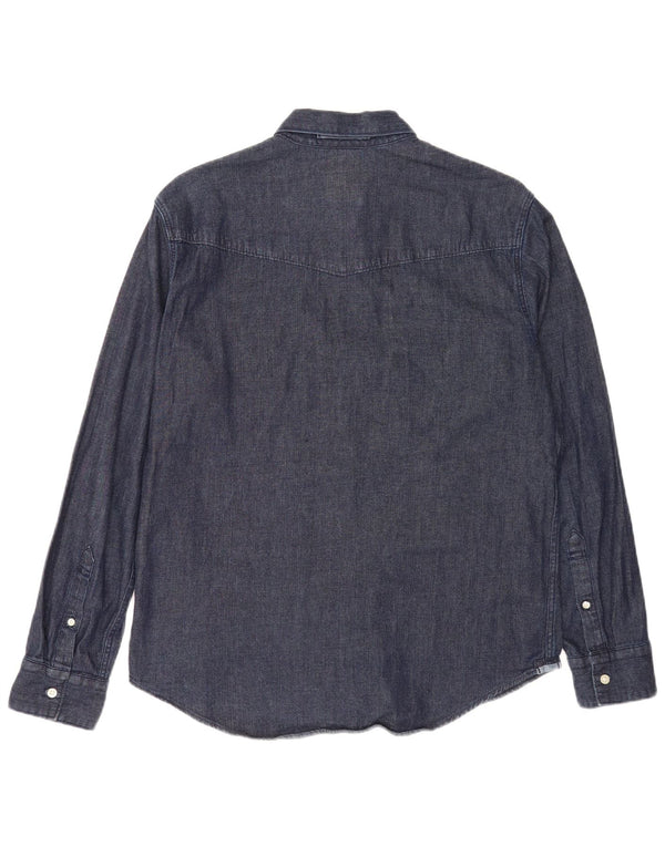 Cămașă Levi's pentru bărbați, cu ajustare standard, din denim, bumbac mediu albastru bleumarin