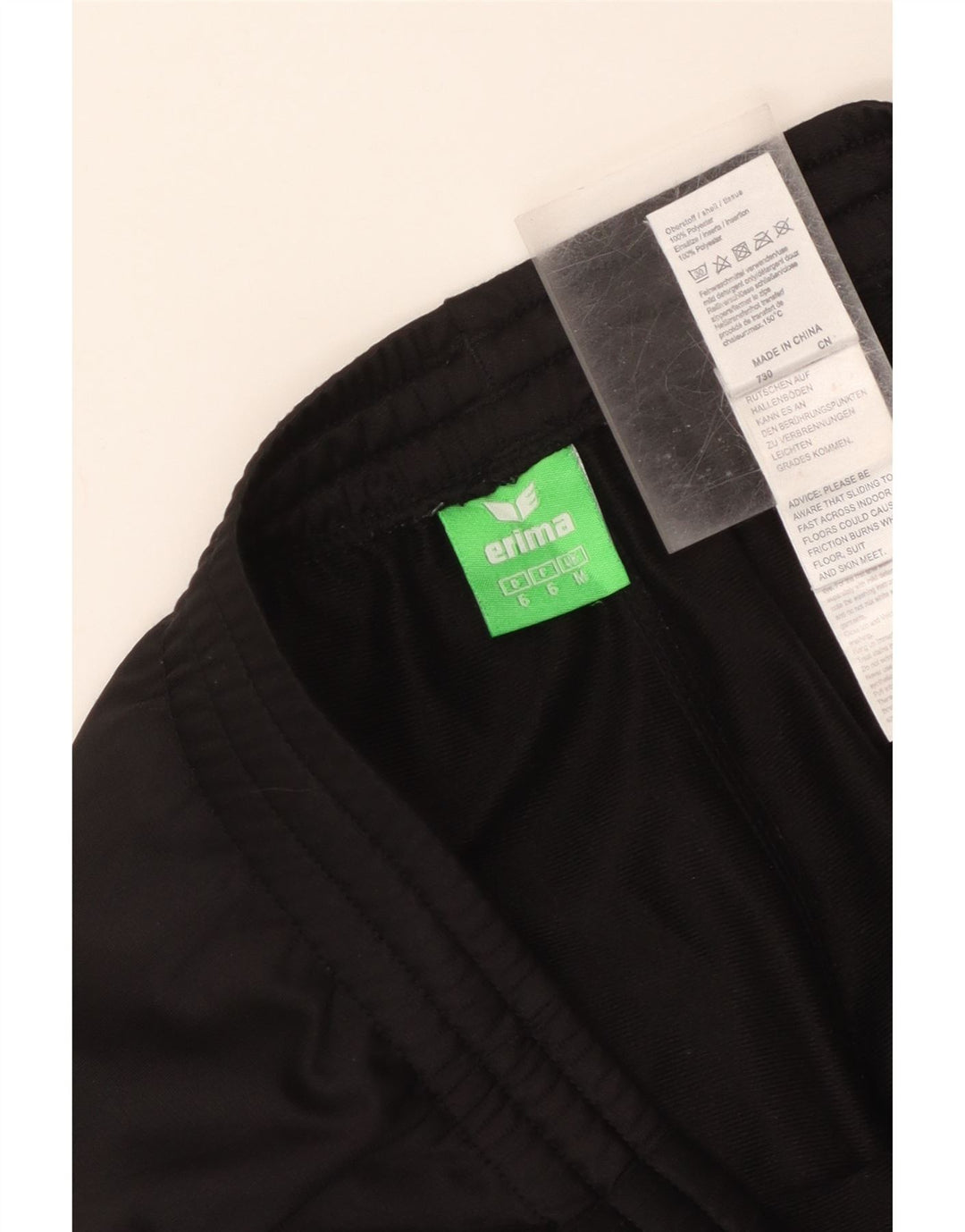 Pantaloni de trening Erima pentru bărbați, poliester mediu negru