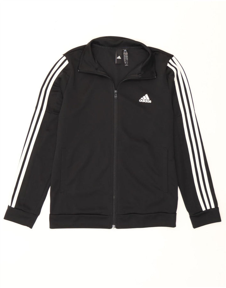 Jachetă de top pentru trening Adidas pentru femei UK 12/14 Poliester mediu negru