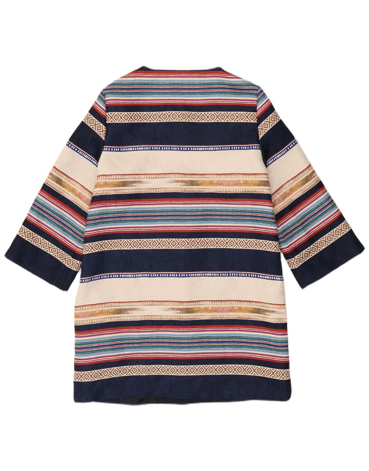 Pardesiu Christopher Wren pentru femei UK 12 Medium Bleumarin Retro Geometric