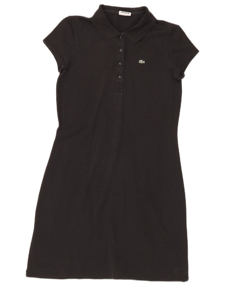 Rochie polo Lacoste pentru femei Mărimea 42 Bumbac negru mare