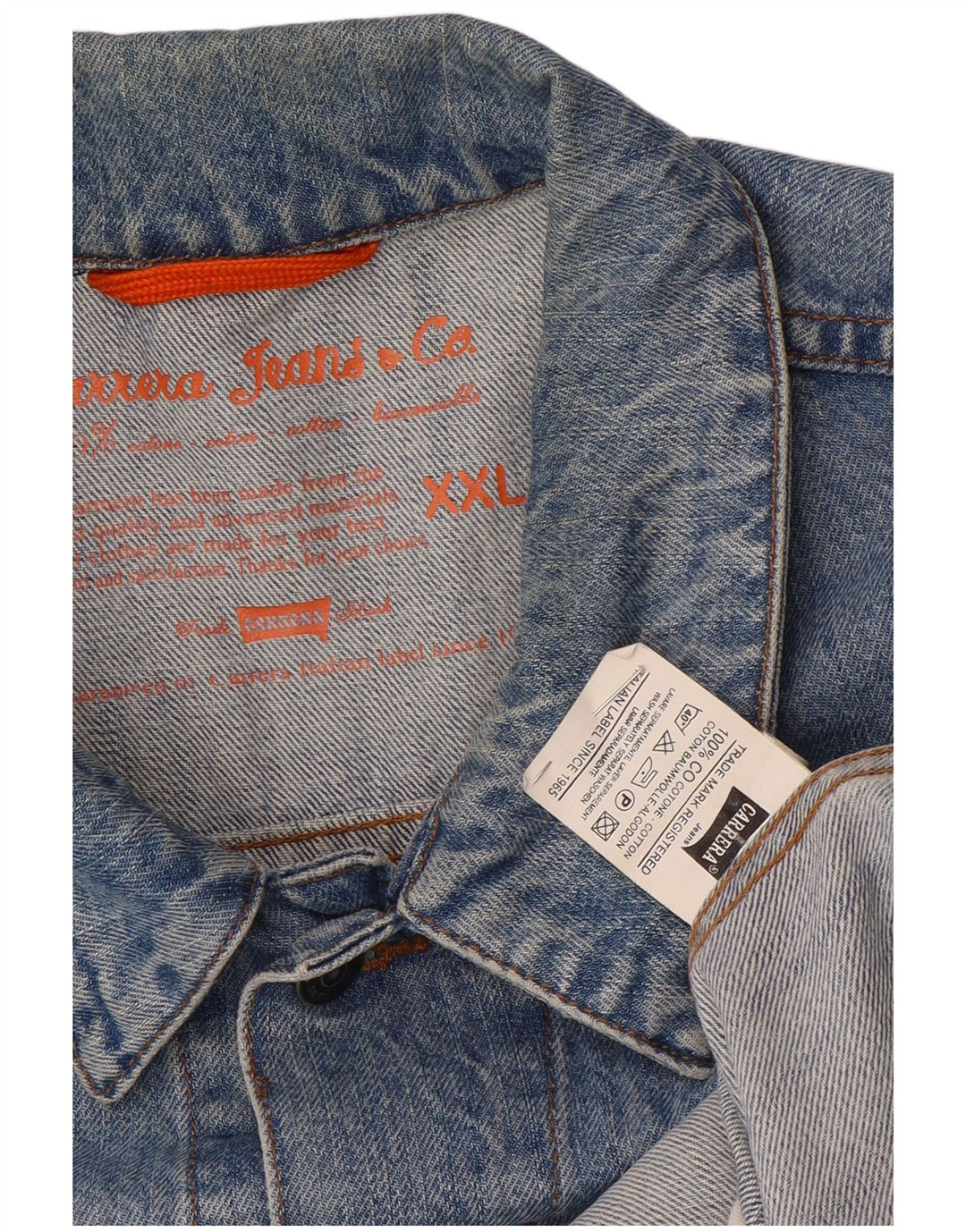 Jachetă de blugi pentru bărbați Carrera UK 44 2XL Bumbac albastru