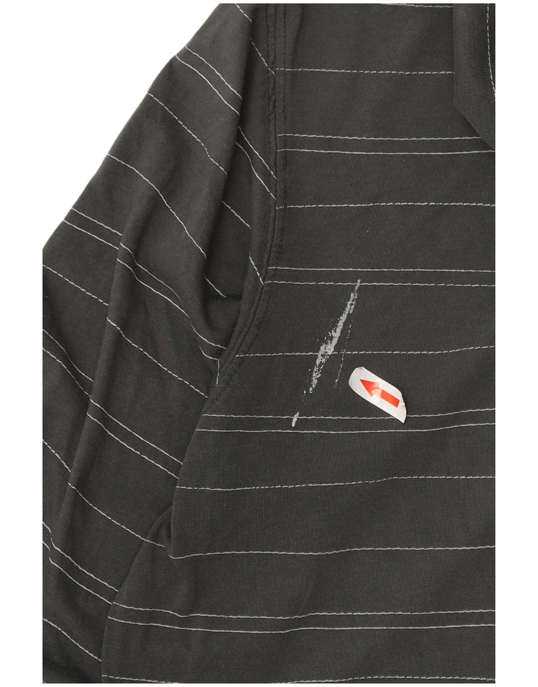 Pulover Vans pentru bărbați, cu fermoar, bumbac cu dungi mici, gri