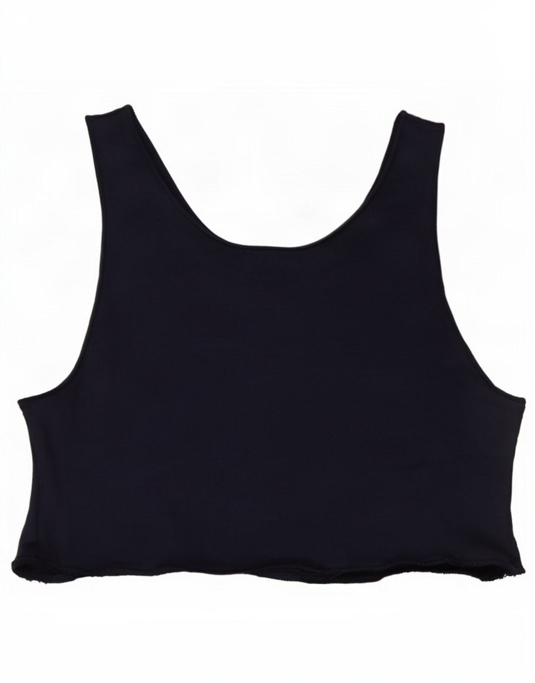 Vest Crop Vintage pentru femei UK 14 Medium Bleumarin Bumbac