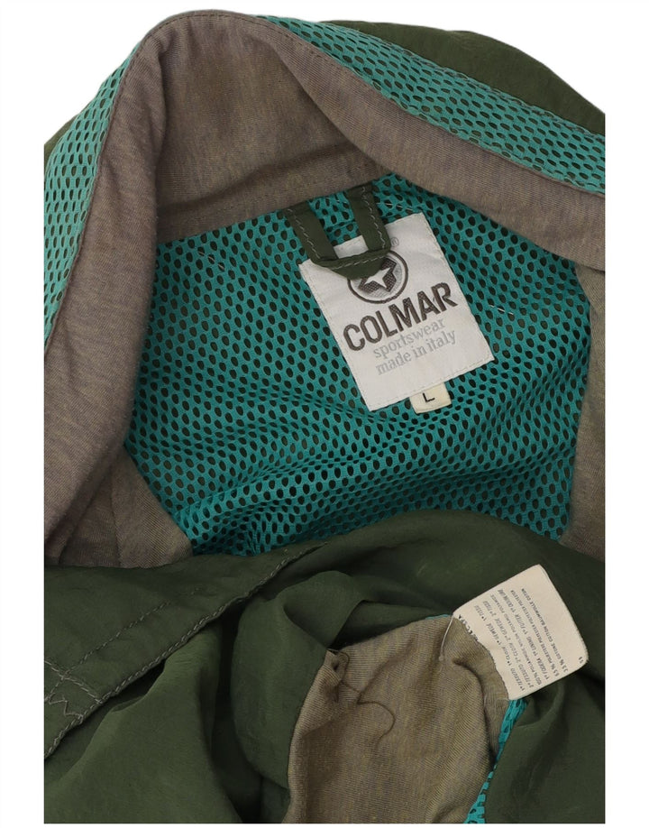 Jachetă de ploaie Colmar pentru bărbați UK 40, mare, verde, poliamidă color bloc
