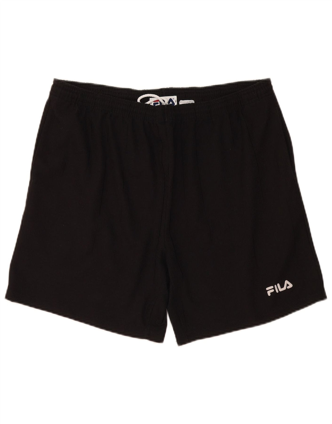 Pantaloni scurți sport Fila pentru bărbați, poliester mediu negru