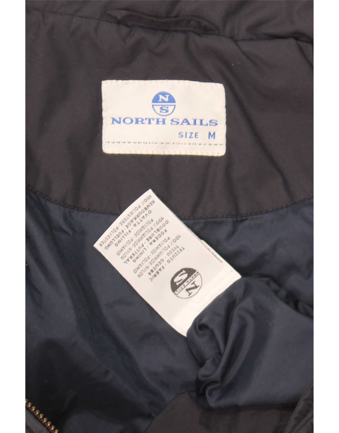 Jachetă căptușită cu grafică North Sails pentru bărbați UK 38 Medium Bleumarin Poliamidă