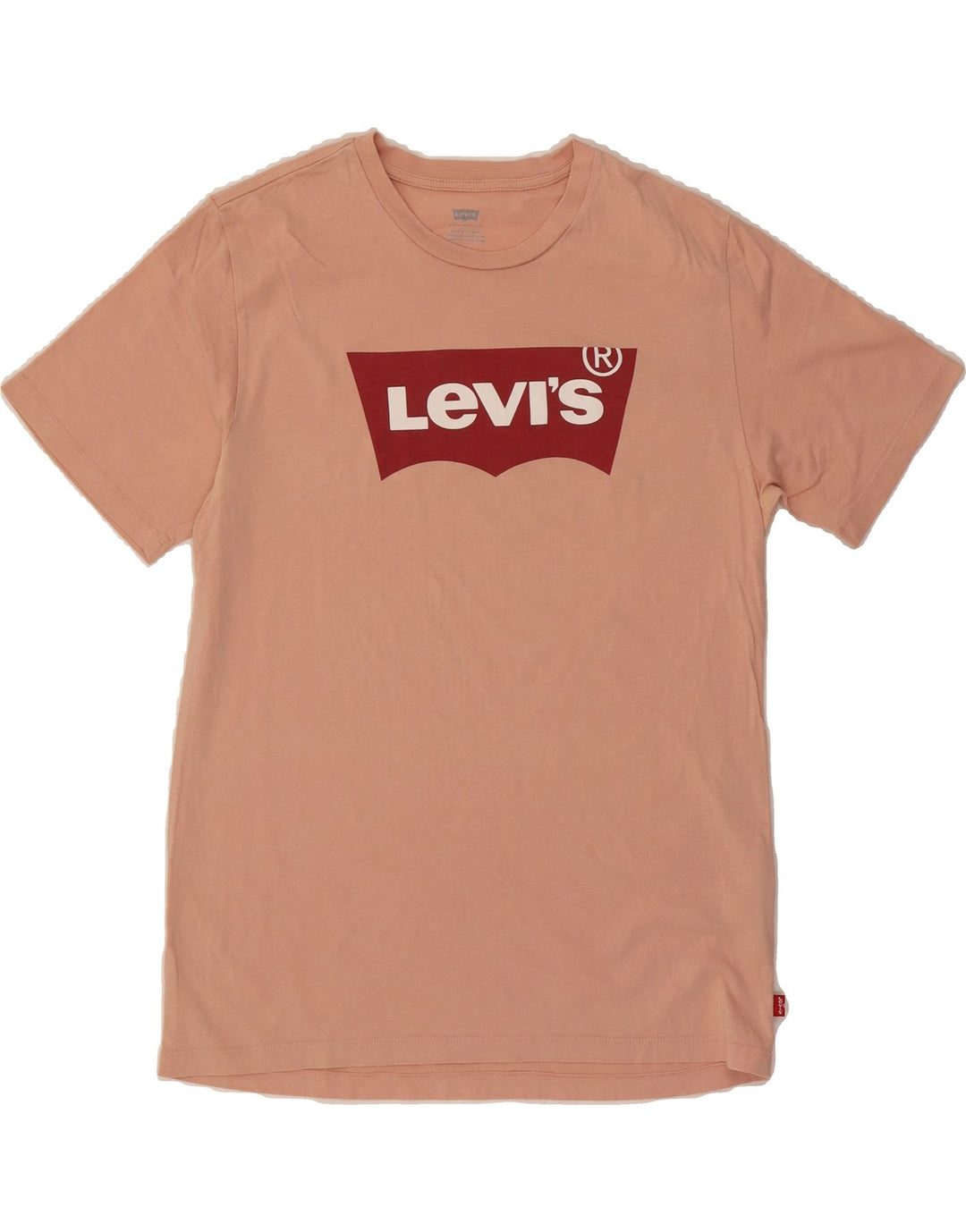 LEVI'S Mens Graphic T-Shirt Top Medium Pink Cotton Vintage Levi's and Second-Hand Levi's from Messina Hembry 