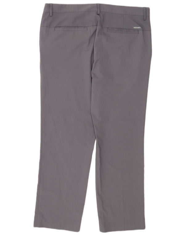Pantaloni chino de golf drepti pentru bărbați Adidas W36 L30 poliester gri