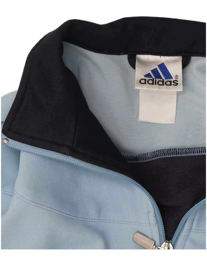 Jachetă de trening pentru femei Adidas UK 12 Medium Bleumarin Colorblock