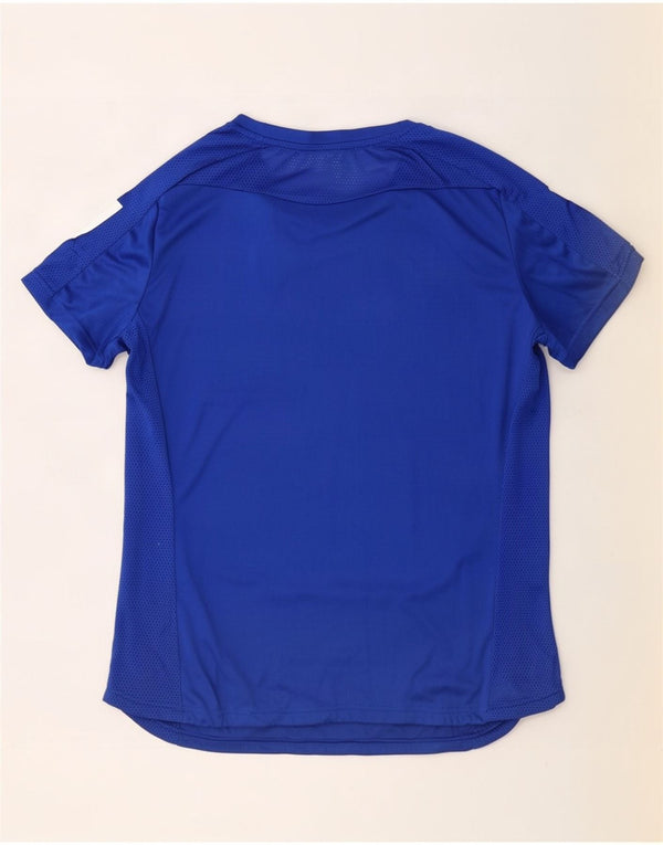 Adidas Womens Aeroready T-Shirt Top UK 16/18 Large Blue Polyester
