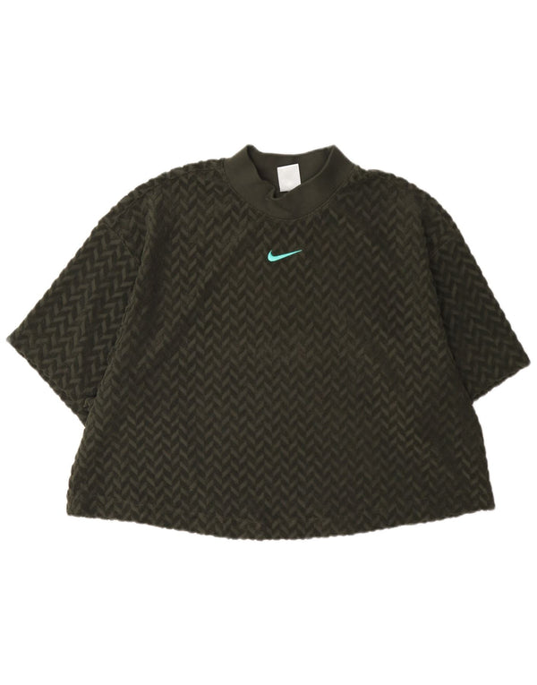 Tricou cu grafic Nike pentru femei, UK 18 XL, bumbac verde în spinare