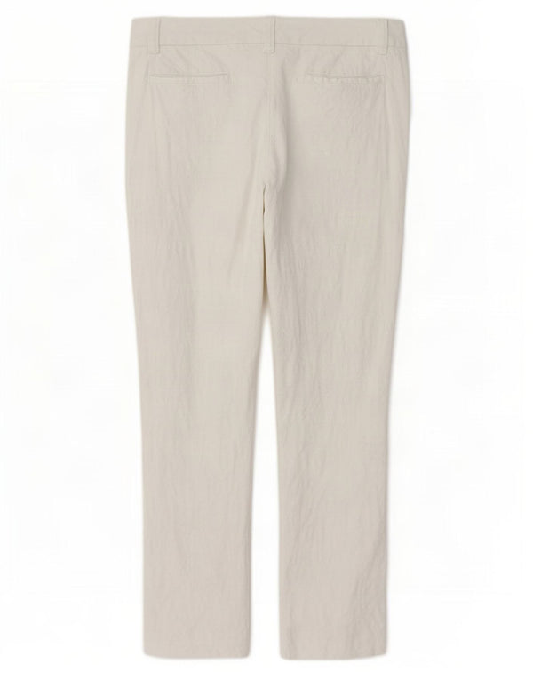 Pantaloni chino slim pentru femei Moschino UK 14 Large W34 L27 Bumbac alb