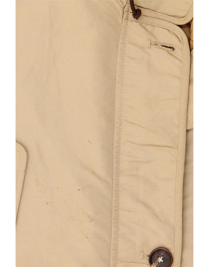 Jachetă parka supradimensionată cu glugă Massimo Dutti pentru femei UK 6 XS kaki