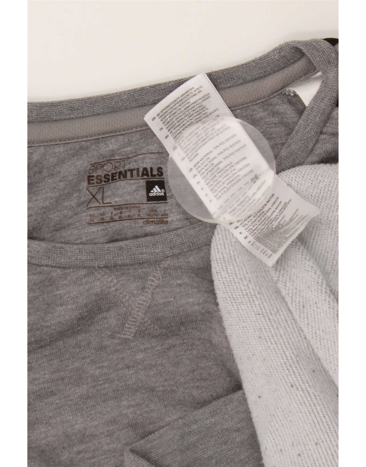 Hanorac pentru bărbați Adidas Jumper XL Gri poliester pătat