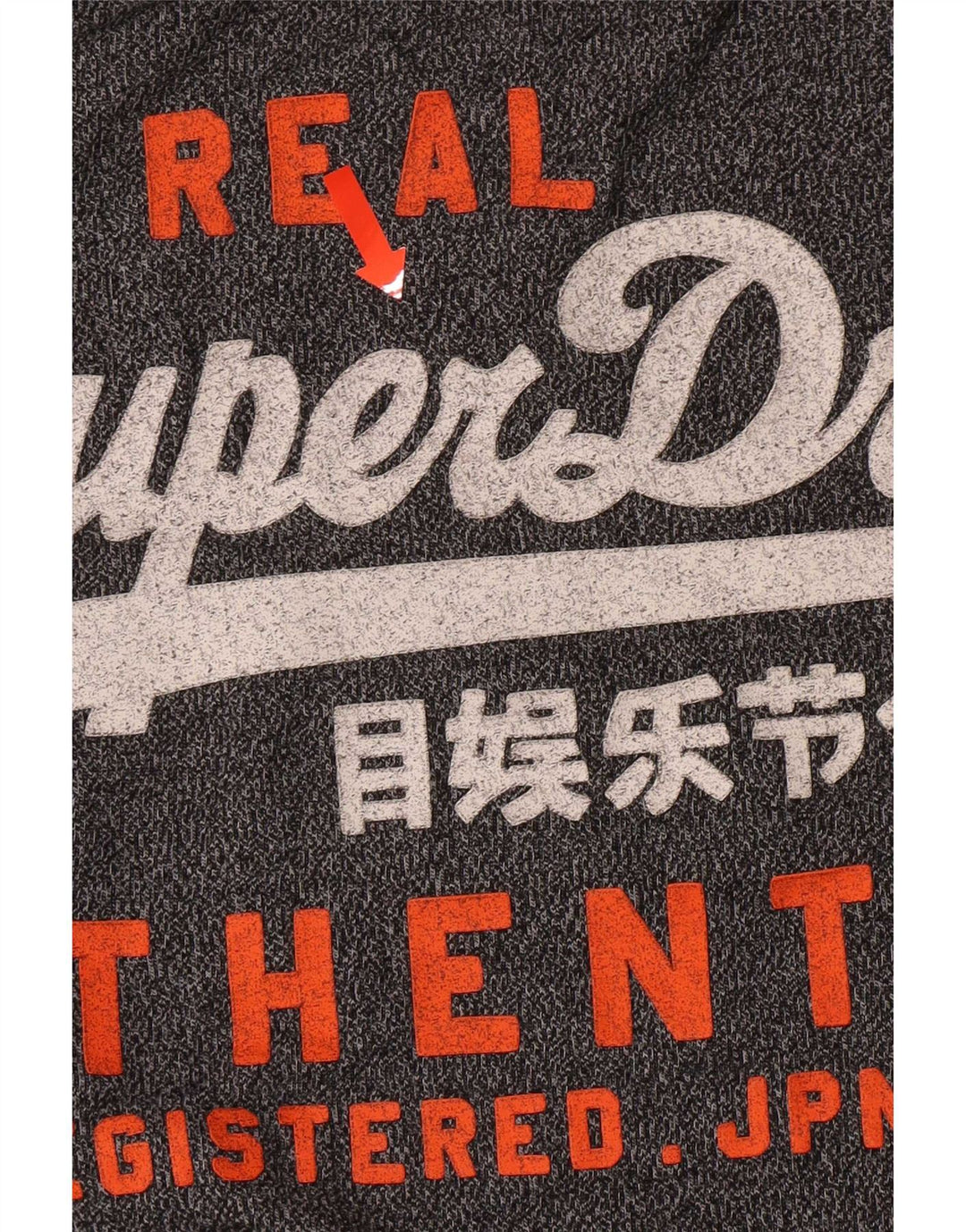 Tricou grafic pentru bărbați Superdry Top din bumbac cu pete gri mediu