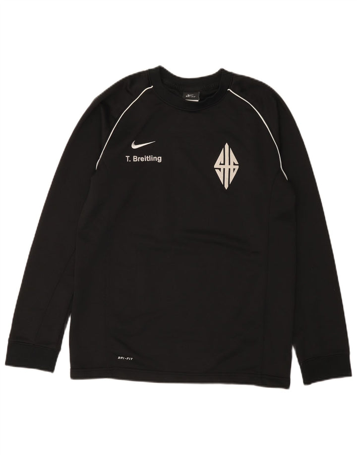 Nike Băieți Dri Fit Graphic Top cu mânecă lungă 13-14 ani XL Poliester negru