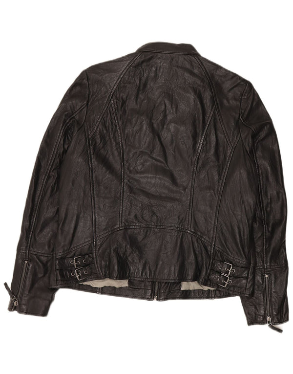 Geacă de piele pentru femei Gypsy UK 22 3XL Piele neagră