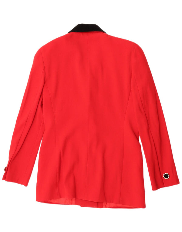 Renato Balestra Jachetă Blazer Chic cu 3 nasturi pentru femei IT 40 Small Red Classic