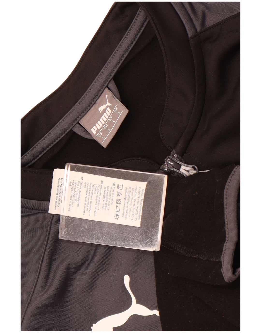 Jachetă de trening pentru bărbați Puma, mare, negru, poliester color bloc