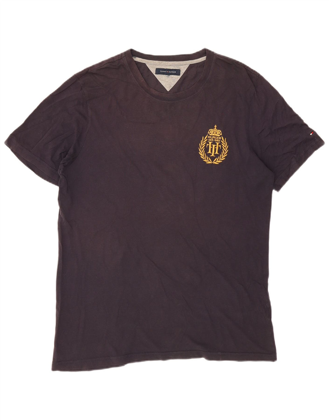 Tricou pentru bărbați Tommy Hilfiger Top Mediu Negru
