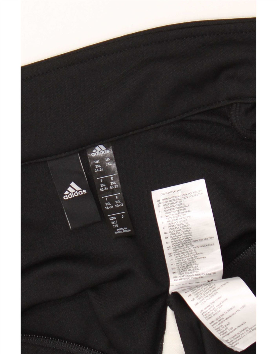 Jachetă de trening Adidas pentru femei Marea Britanie 24/26 2XL Negru Poliester color bloc