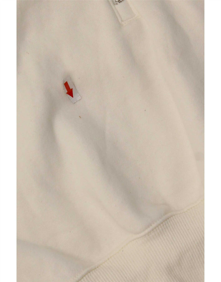 Pulover Nike pentru femei, supradimensionat, cu fermoar și gât, UK 10, mic, alb