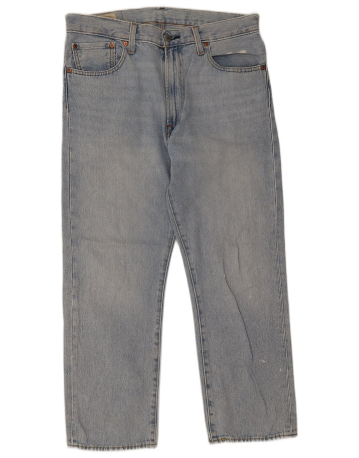 Blugi drepti pentru bărbați Levi's 551 W32 L28 Bumbac albastru