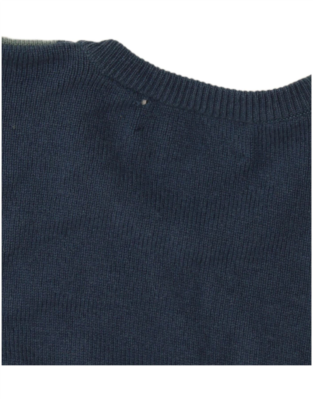 Pulover Lyle & Scott pentru bărbați, cu gât roșu, mare, bleumarin, Argyle/Diamond