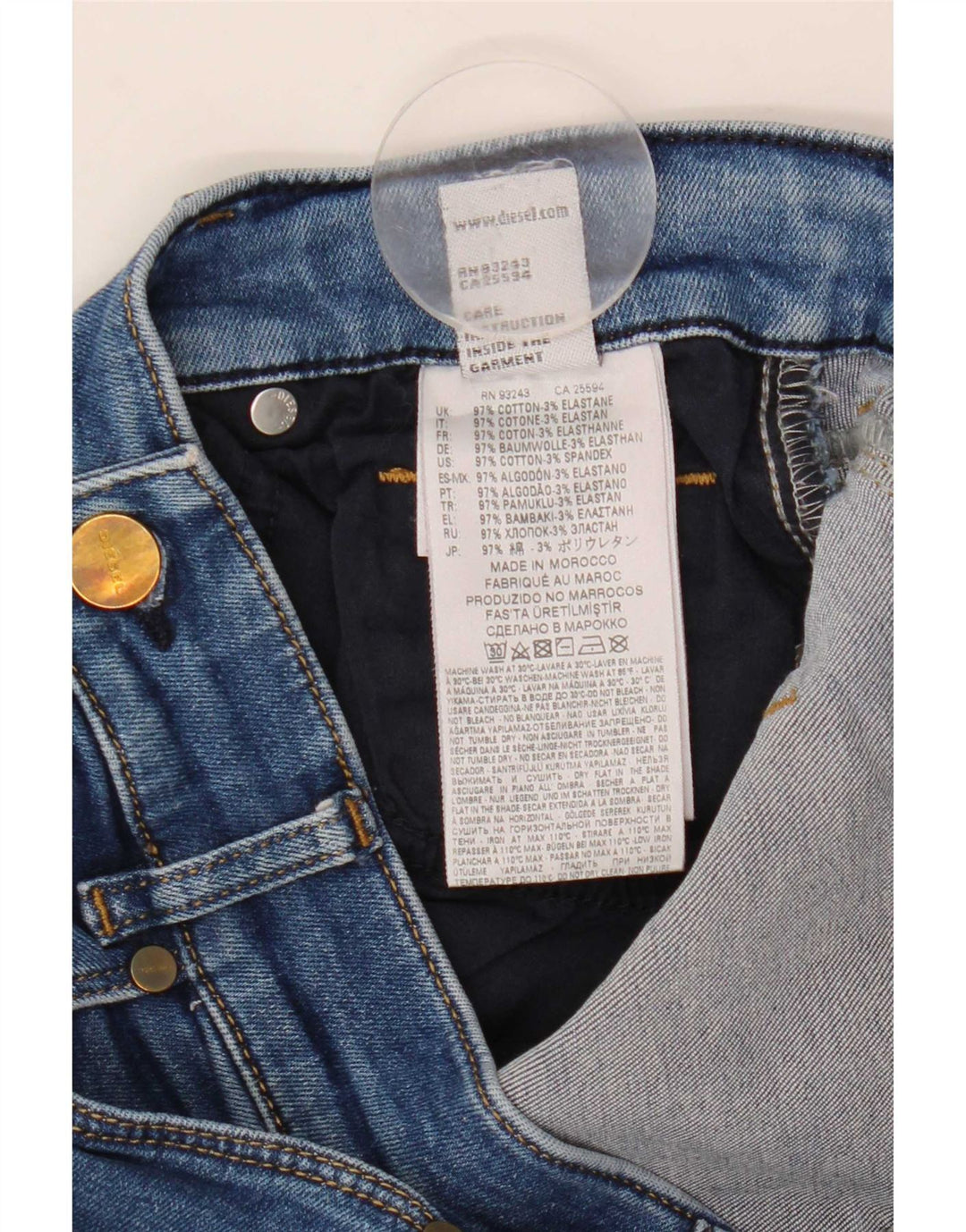 Diesel Sandy Regular Slim Straight Jeans W28 L29 Blue Bumbac pentru femei