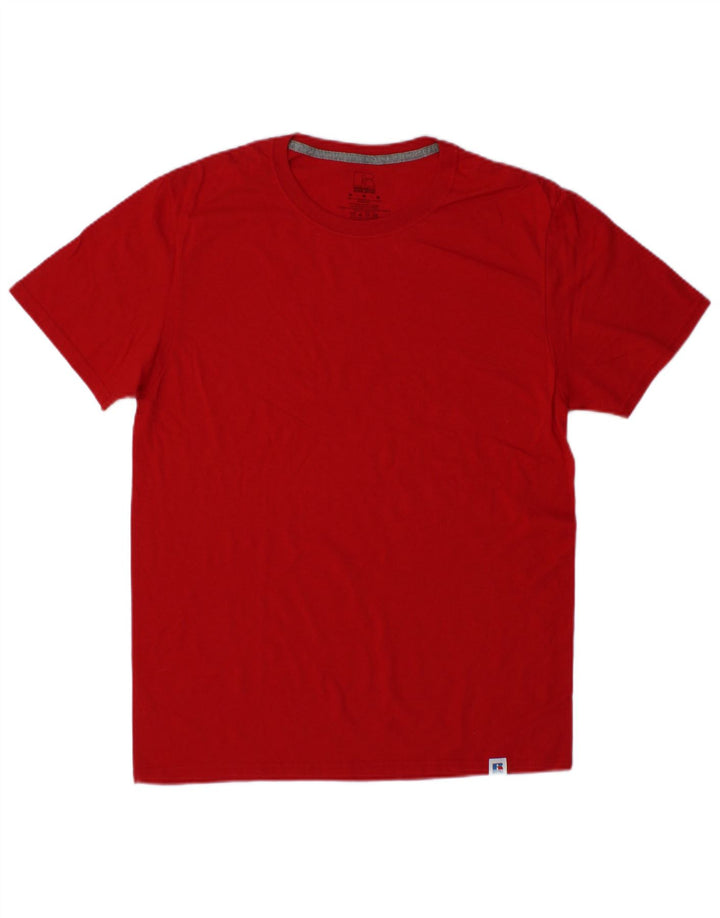 RUSSELL ATHLETIC Tricou pentru bărbați Top din bumbac roșu mediu
