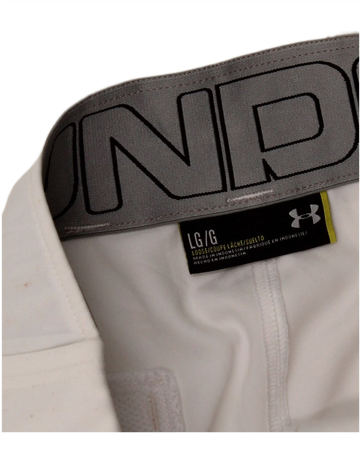 Pantaloni de jogging pentru bărbați UNDER ARMOUR Pantaloni casual mari W34 L30 alb