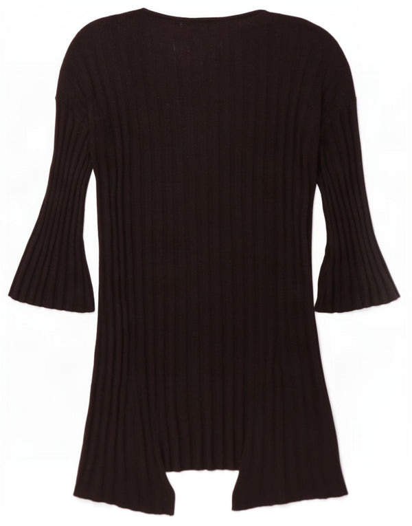 Pulover cardigan deschis supradimensionat pentru femei Topshop UK 10 Mic Negru