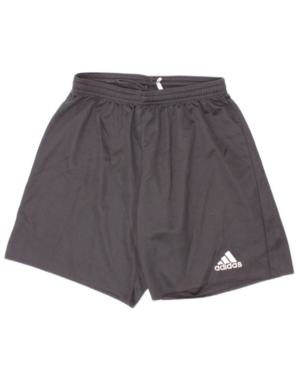 Pantaloni scurți sport adidas Climalite pentru băieți 9-10 ani poliester negru mic