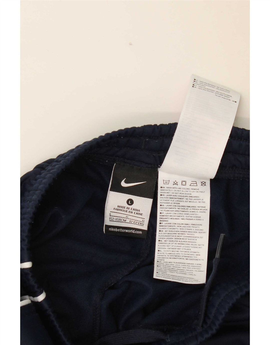 Pantaloni de trening Nike pentru fete 12-13 ani, mari, bleumarin, poliester
